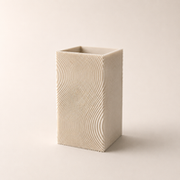 Florero 3D blanco