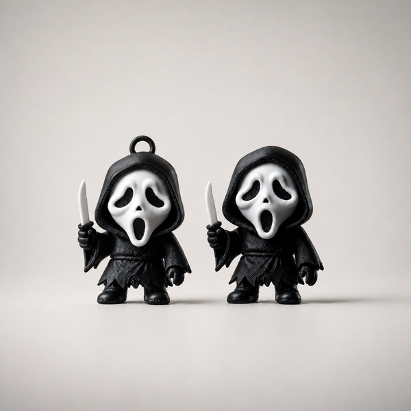 Faceghost — llavero y figura decorativa impresa en 3D