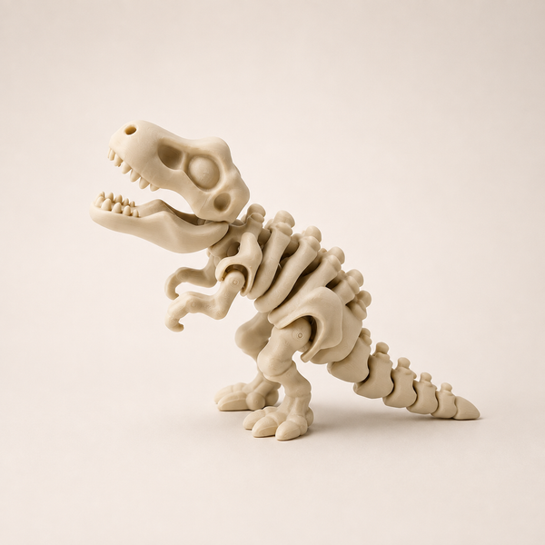 Esqueleto Rex — dinosaurio articulado impreso en 3D